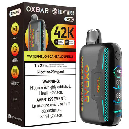 Rocky Vapor OXBAR G42K Disposable - Watermelon Cantaloupe Ice 20mg