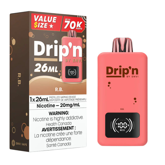 Drip'n by ENVI 70K Disposable - R.B. 20mg