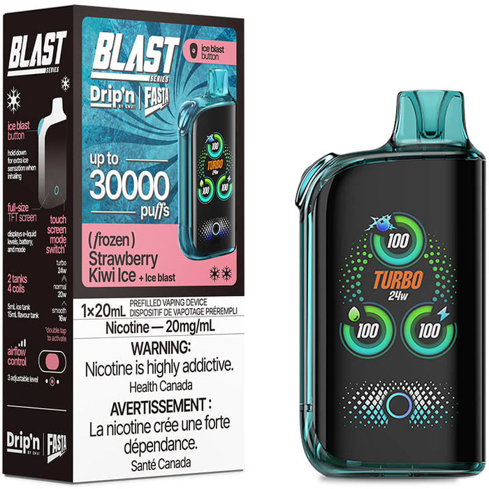 Drip'n by ENVI x Fasta BLAST 30K Disposable - Strawberry Kiwi Ice 20mg