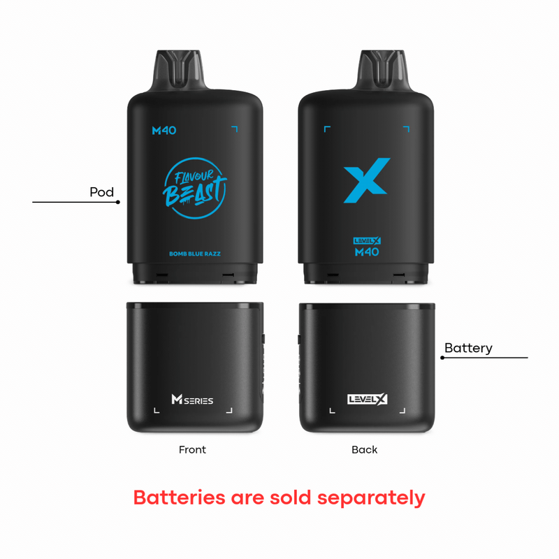 Level X M Series Flavour Beast Pod 40ml - Frizzy Peach Iced 20mg