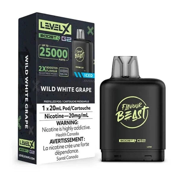 Level X Flavour Beast Boost G2 - Wild White Grape 20mg