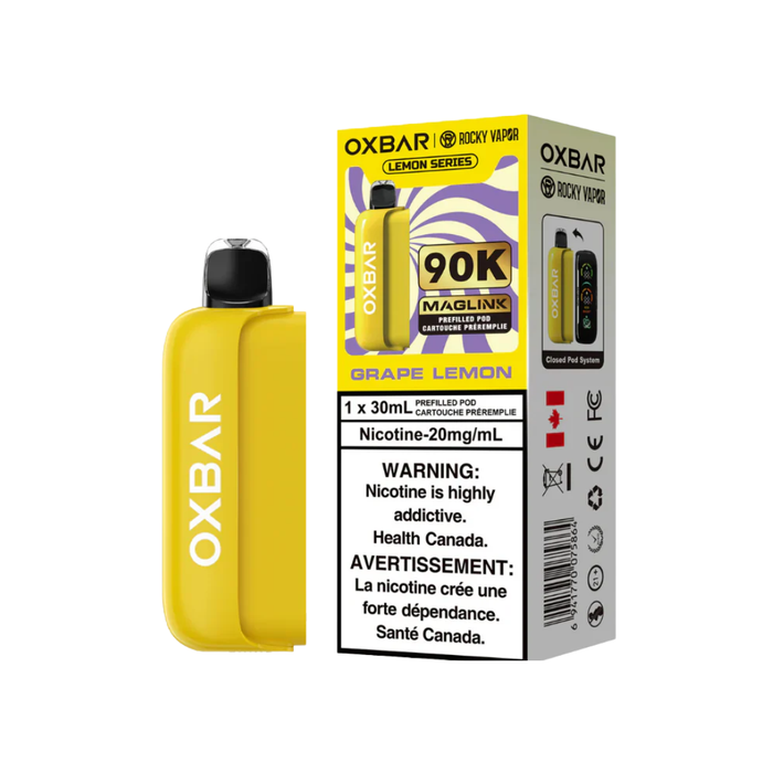 Oxbar Maglink 90K Pod - Grape Lemon 20mg