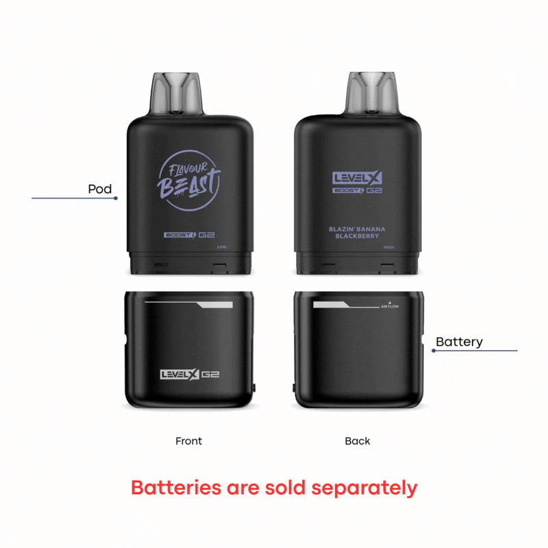 Level X Flavour Beast Boost G2 -  Super Sour Pineapple Iced 20mg