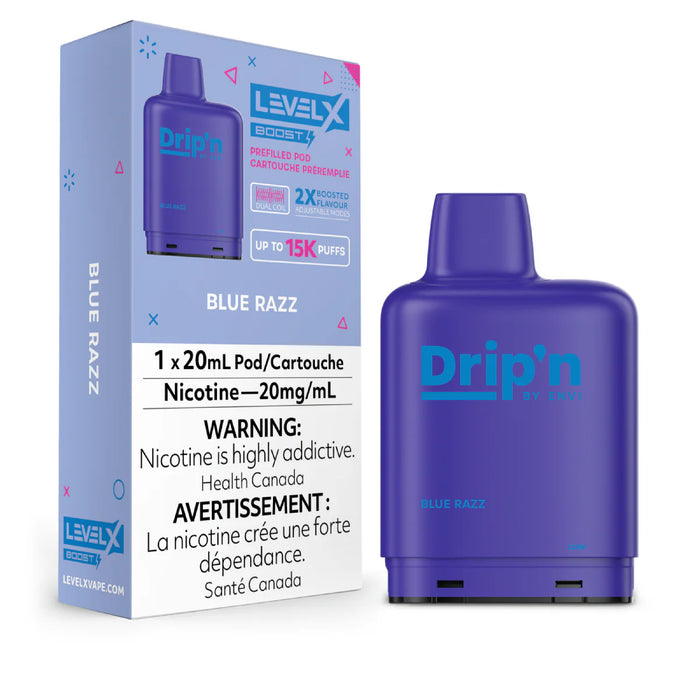 Level X Drip'n Boost Blue Razz 20mg