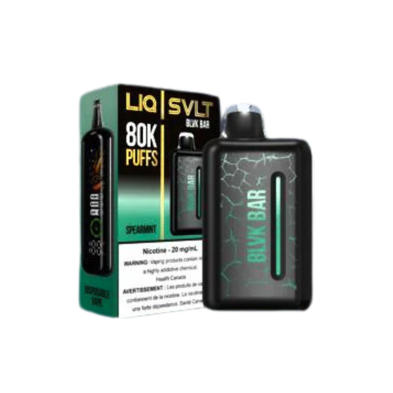 LIQ SVLT BLVK Bar 80K Disposable - Spearmint 20mg